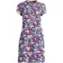 Women's Petite Cotton Modal Pintuck Short Sleeve Dress, Front