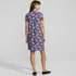 Women's Petite Cotton Modal Pintuck Short Sleeve Dress, Back