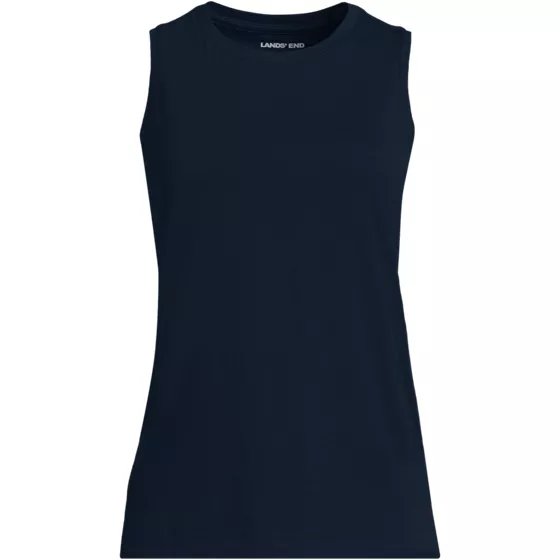 Women's Tall Supima Cotton Crew Neck Tank - primary