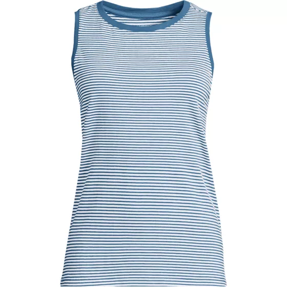 Women's Supima Cotton Crew Neck Tank - primary
