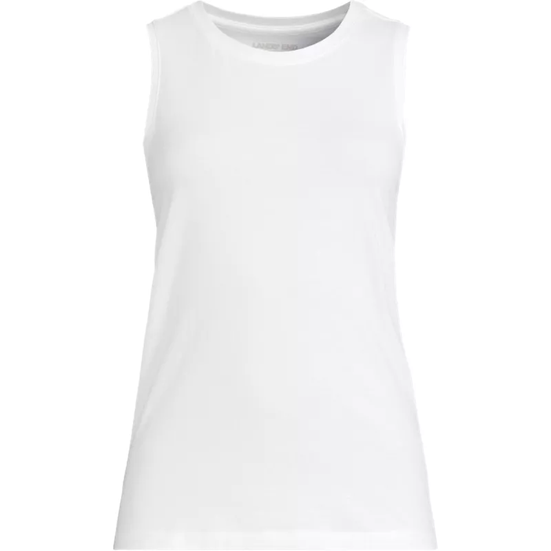 Women's Supima Cotton Crew Neck Tank, Front