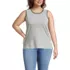 Women's Plus Size Supima Cotton Crew Neck Tank, Front