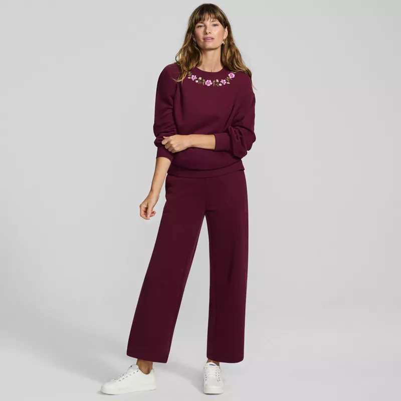 Women's Serious Sweats High Rise Barrel Pants, alternative image