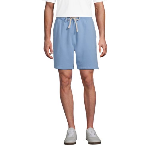  Lands' End Serious Sweats Shorts, Herren, Größe:44-46 Regular, Blau, Baumwoll-mischung/polyester-mischung, By Lands' End 