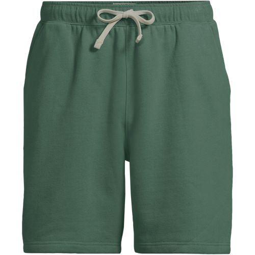 Serious Sweats Sweatshorts, Men, size: XL, regular, Green, Cotton-blend/Poly-blend, by Lands' End