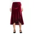 Women's Velvet Wrap Midi Skirt, Front