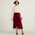 Women's Velvet Wrap Midi Skirt, alternative image