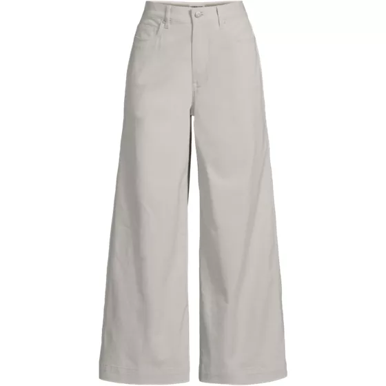 Women's Petite Knockabout Chino High Rise 5 Pocket Wide Leg Crop Pants - primary