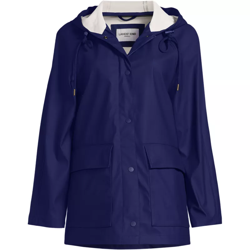 Women's Plus Size Squall A-line Slicker Raincoat, Front
