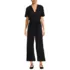 Women's Cotton Modal Tie Waist V Neck Jumpsuit, Front
