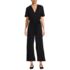 Women's Cotton Modal Tie Waist V Neck Jumpsuit, Front