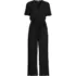 Women's Cotton Modal Tie Waist V Neck Jumpsuit, Front