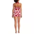 Womens V-Neck Halter Swim Dress, Back