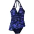 Womens V-Neck Halter Mini Swim Dress, alternative image