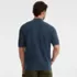 Men's Short Sleeve Fine Gauge Sweater Polo, Back