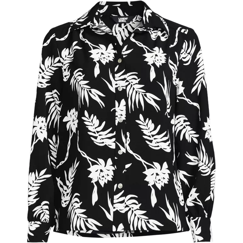 Women's Plus Size Creaseless Feminine Shirt, Front