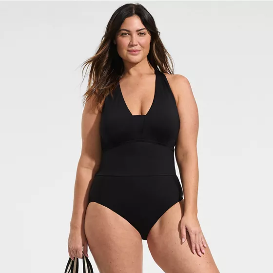 Women's Plus Size Twist Back Midkini  - primary