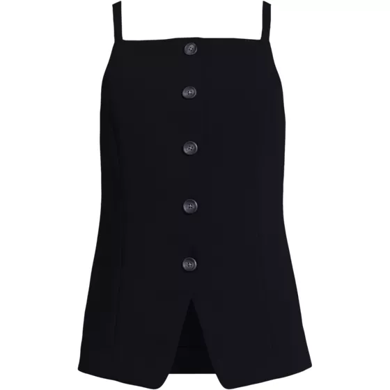 Women's Washable Suiting Button Front Vest - primary