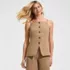 Women's Washable Suiting Button Front Vest, alternative image