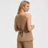 Women's Washable Suiting Button Front Vest, Back
