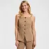 Women's Washable Suiting Button Front Vest, Front