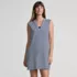 Women's SunShade UPF 50 Quickdry Sleeveless Mini Swim Cover-Up Dress, Front
