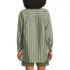 Women's Linen Oversized Button Front Shirt, Back
