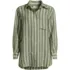 Women's Linen Oversized Button Front Shirt, Front