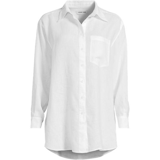 Womens White Dress Shirts Clothing | Lands' End