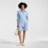 Women's Linen Oversized Button Front Shirt, alternative image