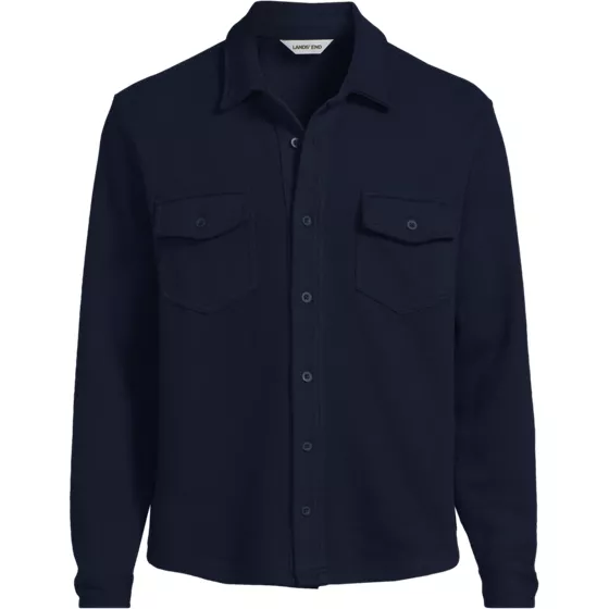 Men's Long Sleeve Bedford Button Through Utility Overshirt - primary
