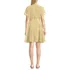 Women's Linen Blend Button Front Dress with Godets, Back