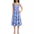 Women's Princess Seamed Cotton Poplin Midi Dress, Front