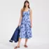 Women's Princess Seamed Cotton Poplin Midi Dress, alternative image