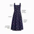 Women's Princess Seamed Cotton Poplin Midi Dress, alternative image