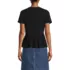 Women's Short Sleeve Lightweight Jersey Crew Neck Peplum Tee, Back