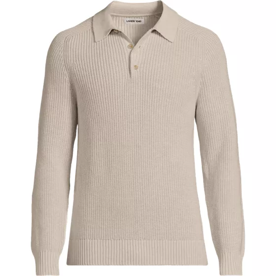 Men's Long Sleeve Drifter Polo Sweater - primary