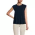 Women's Cap Sleeve Lightweight Jersey Pintuck Swing Top, Front