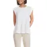 Women's Cap Sleeve Lightweight Jersey Pintuck Swing Top, Front