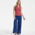 Women's Slub Decorative Trim Tank Top, alternative image
