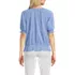 Women's Elbow Sleeve Lightweight Jersey Gathered Adjustable Hem Blouse, Back