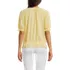 Women's Elbow Sleeve Lightweight Jersey Gathered Adjustable Hem Blouse, Back
