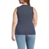 Women's Plus Size Micro Rib Square Neck Tank, Back