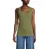 Women's Micro Rib Square Neck Tank, Front