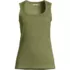 Women's Micro Rib Square Neck Tank, Front