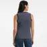 Women's Micro Rib Square Neck Tank, Back