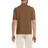Men's Short Sleeve Vertical Rib Button Down Sweater Polo, Back