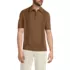 Men's Short Sleeve Vertical Rib Button Down Sweater Polo, Front