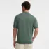 Men's Short Sleeve Vertical Rib Button Down Sweater Polo, Back