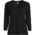 Women's 3/4 Sleeve Slub V-neck Lace Trim Top, Front